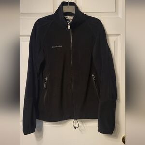 Columbia Black Interchange Full Zip Fleece Jacket Size Medium